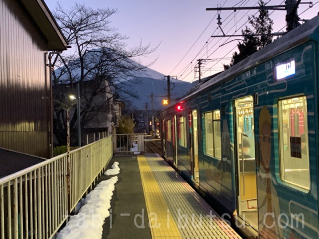月江寺駅からの富士山