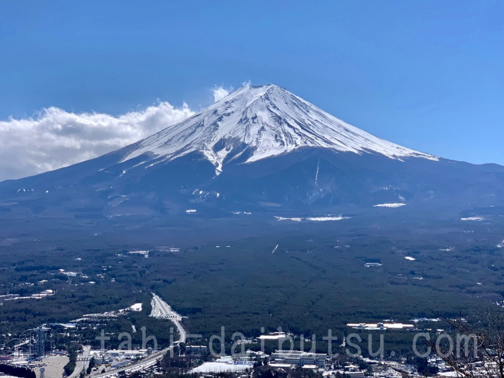 富士山パノラマロープウェイ山頂からの富士山