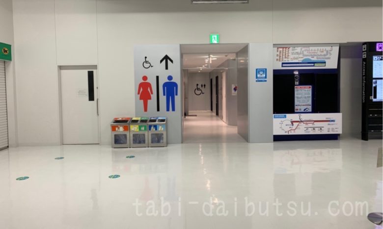 成田空港T3の1階のトイレ