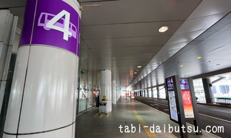 広島空港1階バス乗り場