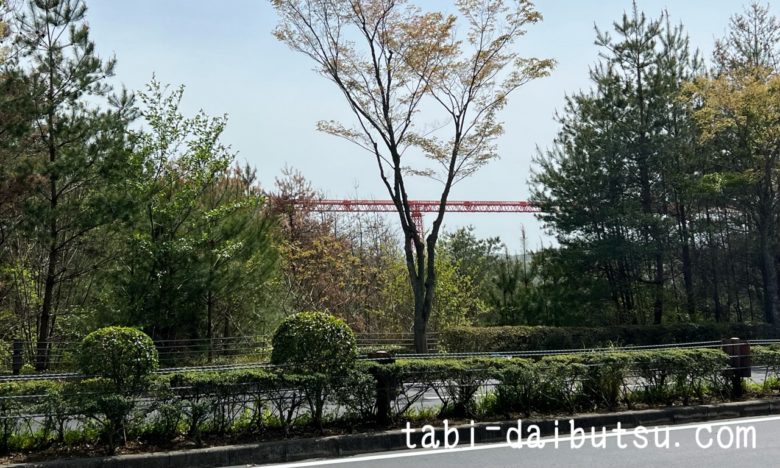 広島空港の進入灯